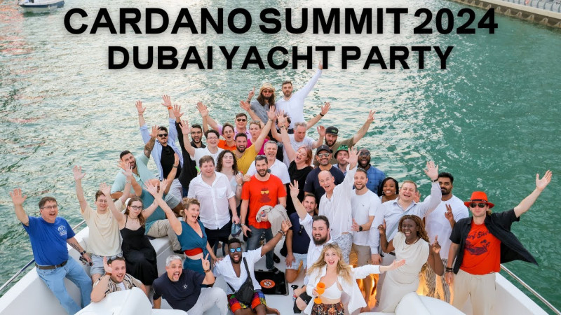 Cardano Summit Dubai 2024 - Yacht Party Highlights!