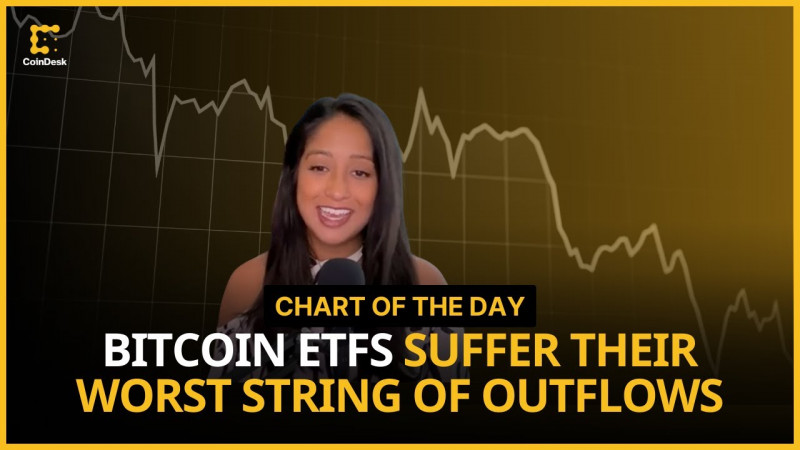 Bitcoin ETFs Bled $1.2B of Outflows in Longest Streak of Outflows  Chart of the Day